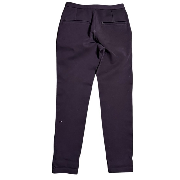 Lululemon Womens Soft Pants 5 Pocket Zip Front Tapered Leg Plum Purple Size 2 - Picture 5 of 6
